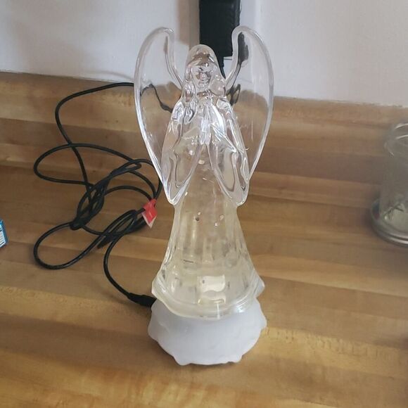 Mr Christmas Angel Glitter Light Sculpture Changes Colors Plays 30 Songs! - Picture 6 of 11